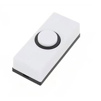Black ABS Wired Doorbell Push Button Replacement Sturdy And Reliable Performance Wired Connection White