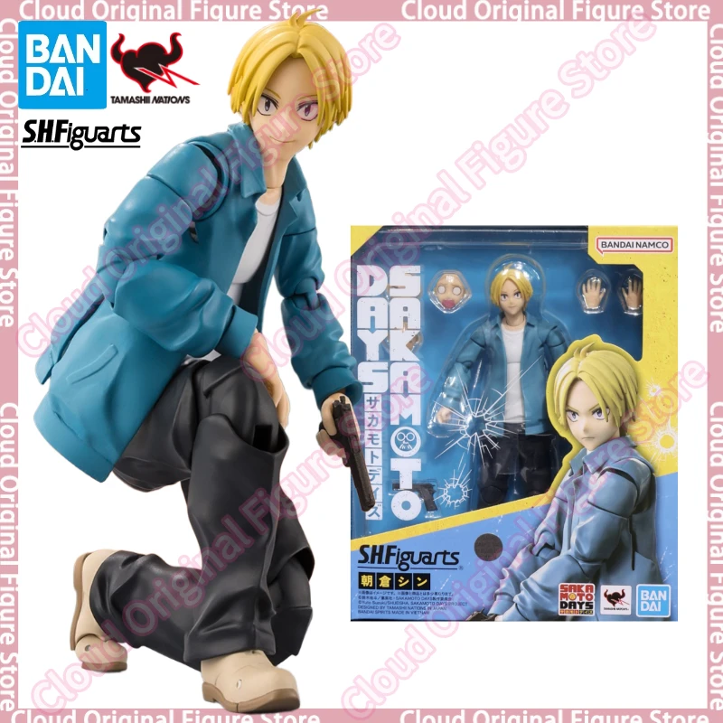 

In Stock 100% Original Bandai SHF SAKAMOTO DAYS Shin Asakura Anime Collectible Action Figure Toy Decoration Hobby