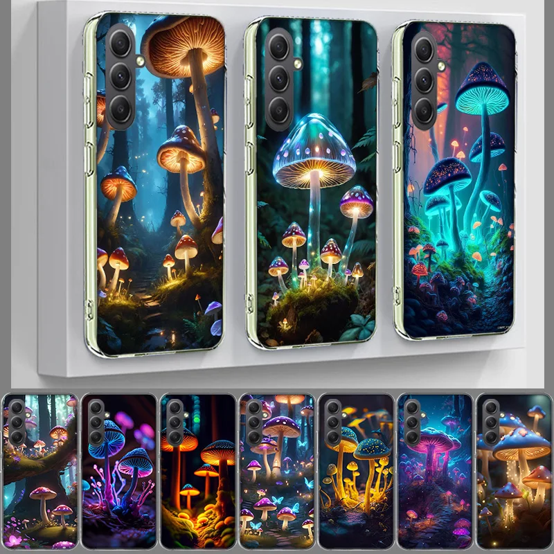 Dream Forest Landscape Mushroom House Cover For Samsung A54 A34 A24 A14 A53 A33 A23 A13 A52S A32 A22 A12 Phone Galaxy A03 A04 A0