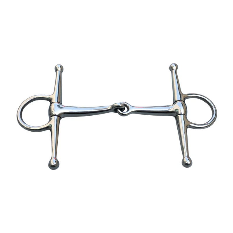 Aço inoxidável Full Cheek Snaffle Bit, Boca De Cobre, Horse Tack, 5 Polegadas