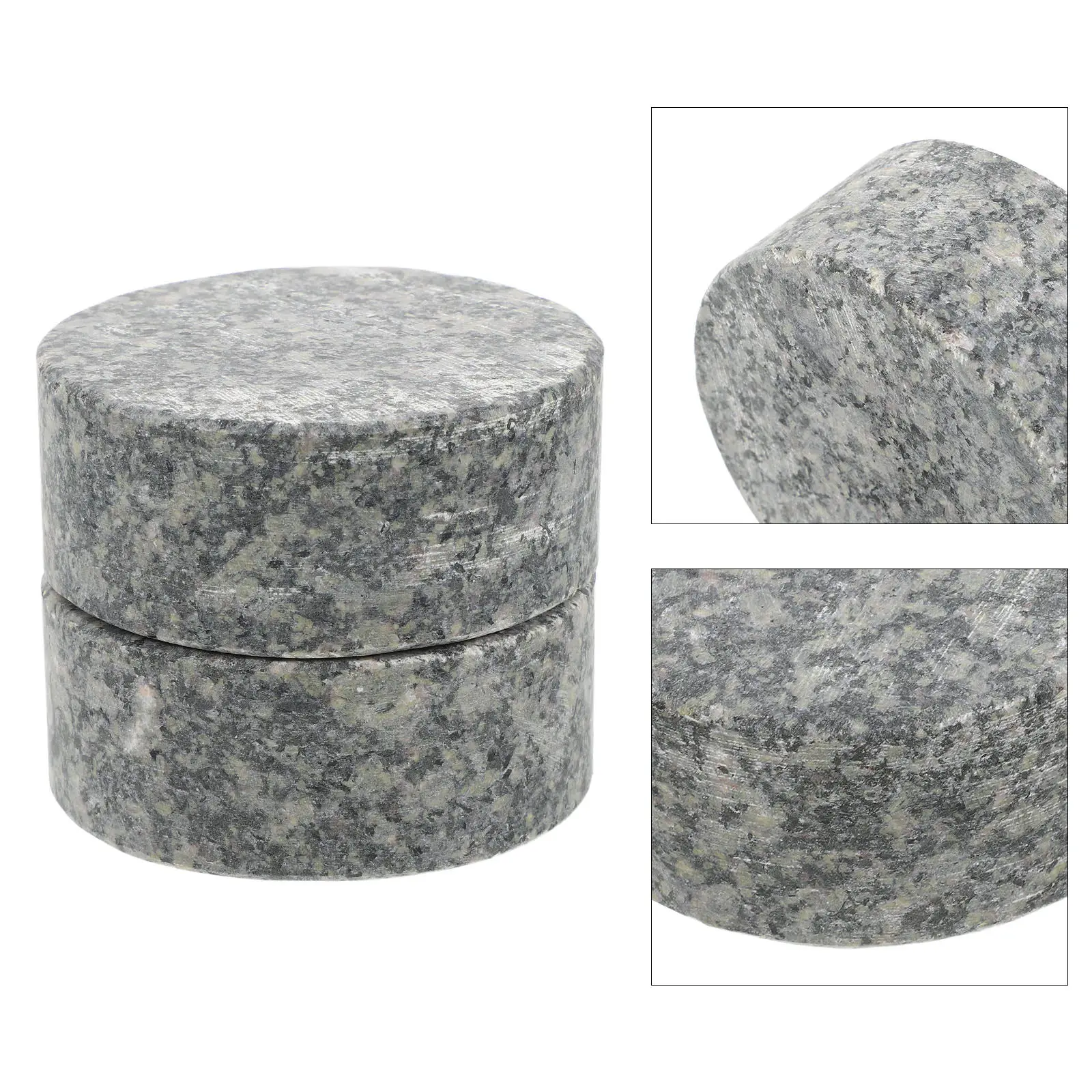 2Pcs Stone Fermentation Weights 3.15inch Diameter 1.18inch Thick Heavy Duty Round Press for Pickle Jar Vegetable Fermenting