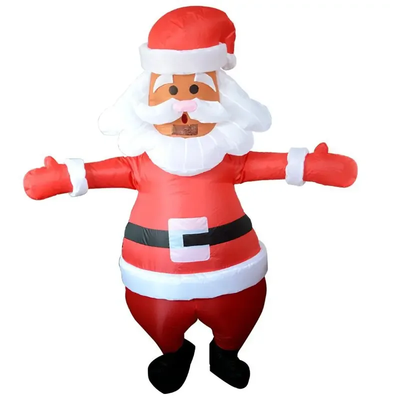 Christmas New Year Party Adult Funny Cosplay Cartoon Santa Claus Reindeer Snowman Christmas Tree Dress Up Inflatable Costume