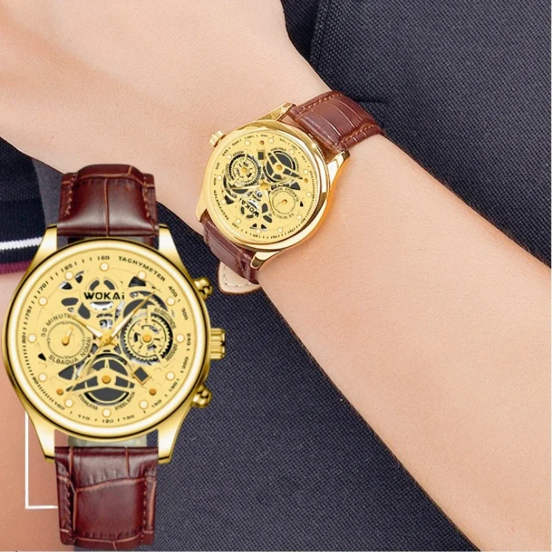 Men's Business Watch Quartz Sports Watch Men's Luxury belt Fashion quartz watch Clock relojes para hombre gift for men