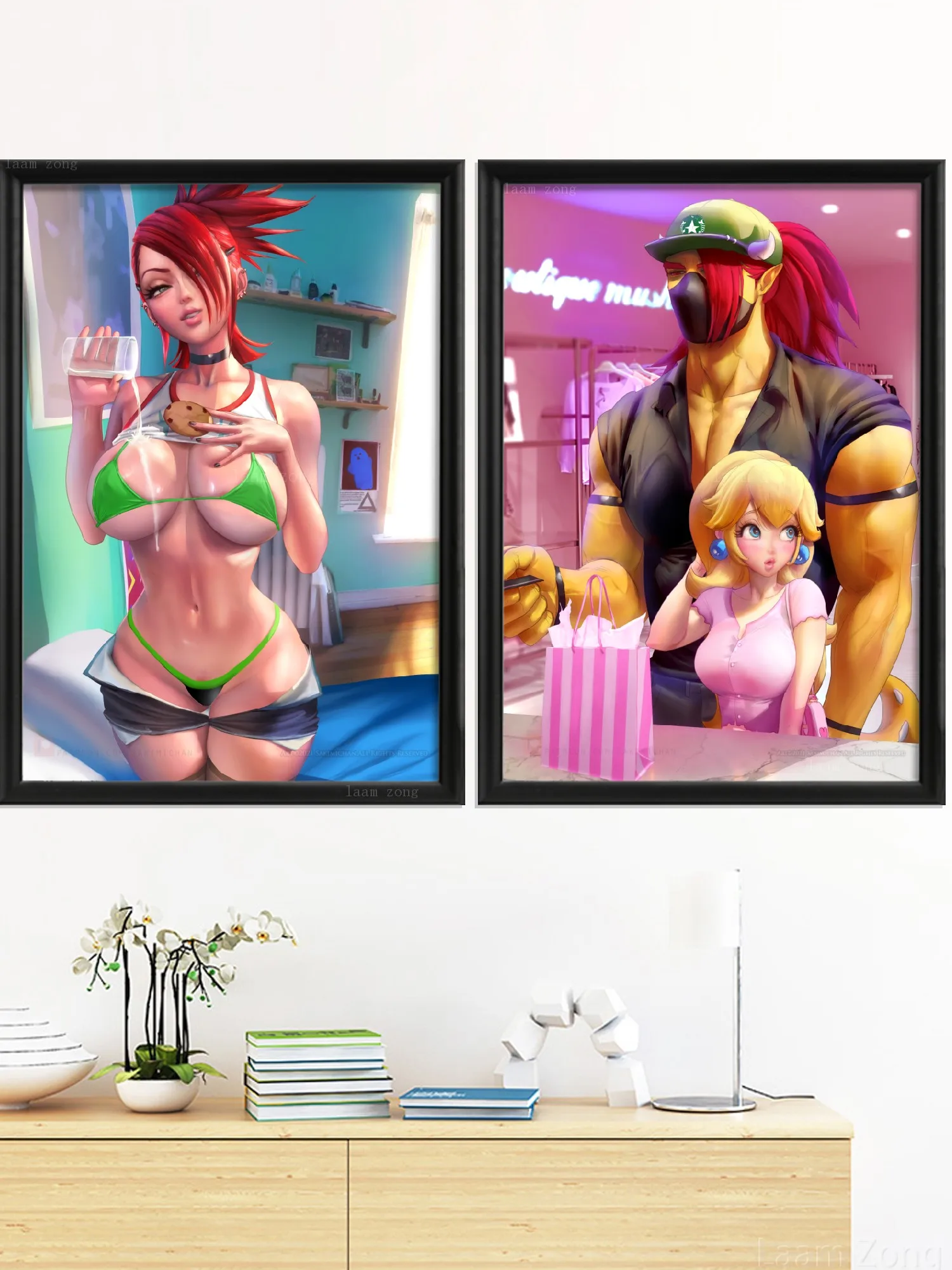 Tatsumaki Sexy Nude Girl Game Anime Frankie Foster Art Canvas Painting Home Living Room Bedroom Decoration