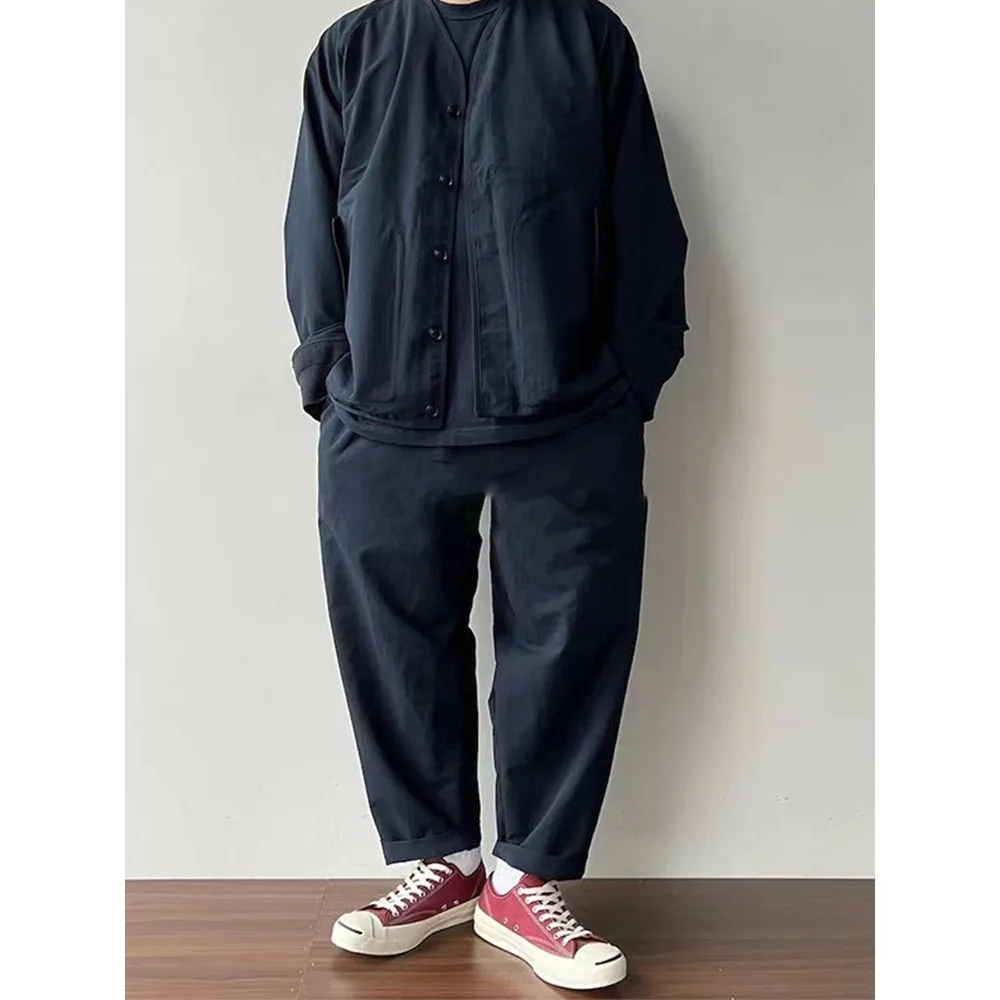 

23SS Japanese Casual Loose Quick Drying Tapered Nine Point Casual Pants for Men and Women