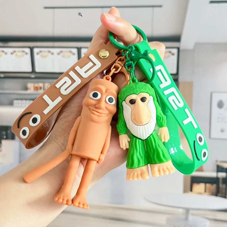 الإيطالية Brainrot الشكل المفاتيح على ظهره هاتف محمول معلقة المعلقات تونغ تونغ تونغ صحور الحلي مجردة تمثال كيرينغ