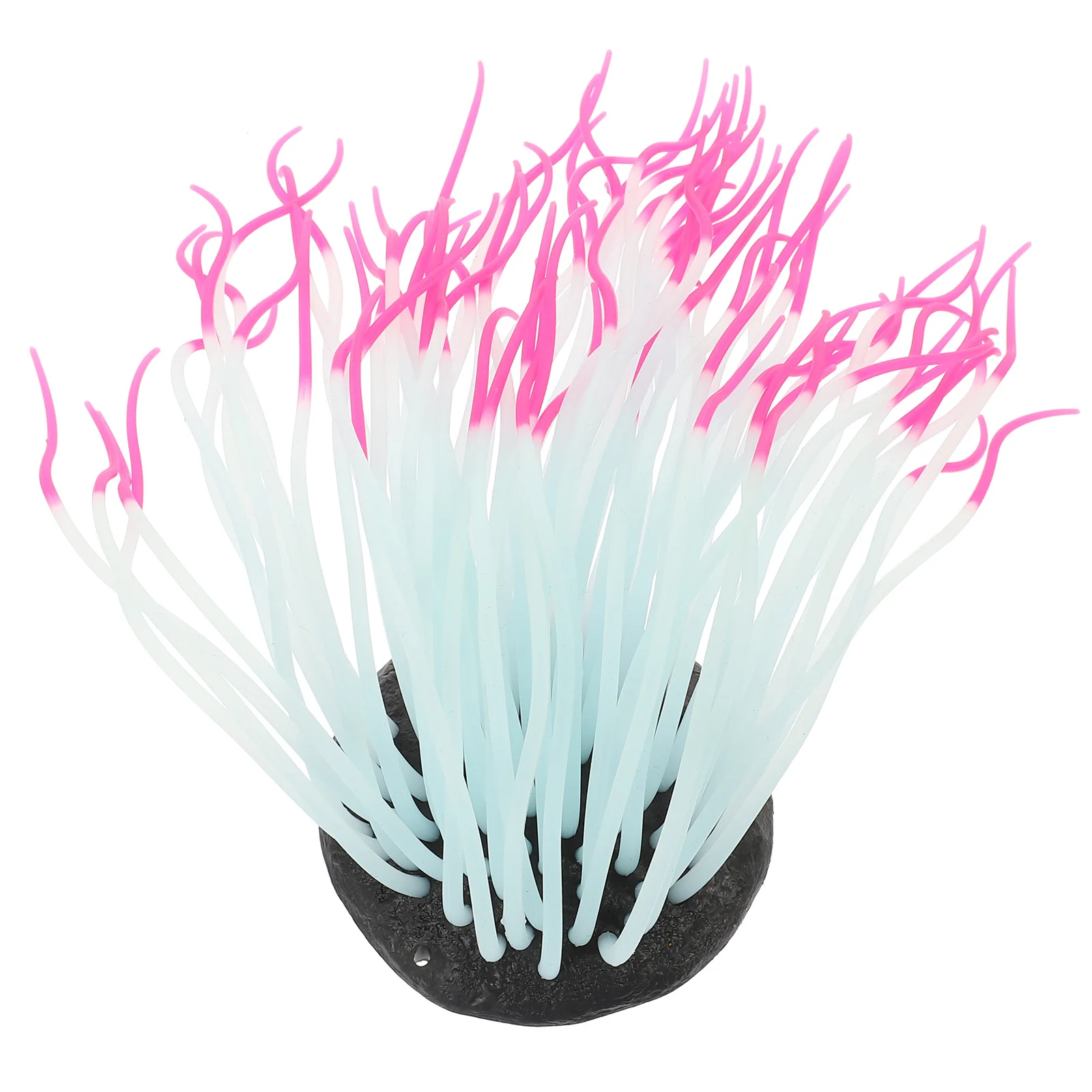 

Simulation Luminous Silicone Sea Anemone Aquarium Decoration Soft Realistic Silicone Coral for Freshwater Saltwater Fish Tank