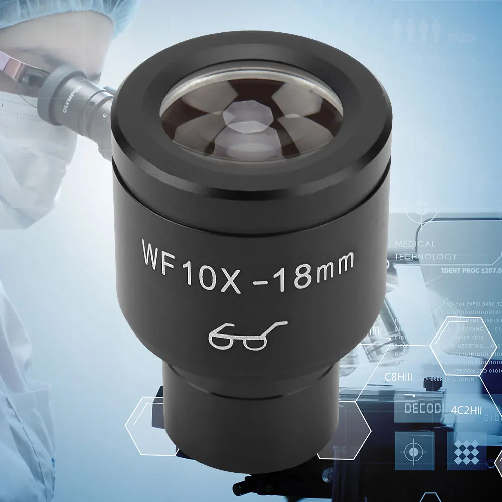 Eyepiece Eyepiece Lens Hight Eyepiont Eyepiece Lens WF10X/18mm Biological Microscope Wide Angle Hight Eyepiont Eyepiece Lens