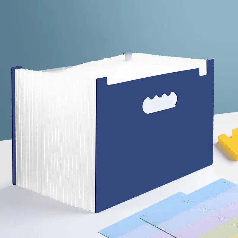 25 Pockets Document Bag File Folder File Document Bag Office Desktop Organize File Storage Bags Office School Supplies