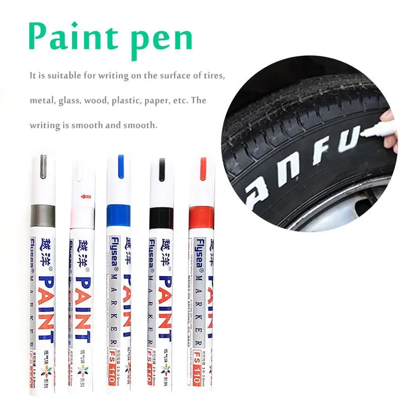 4 Colors Car scrach paint pen Auto Coat Repair Scraches Remover car tire paint marking pen For Car Repair And office stationery