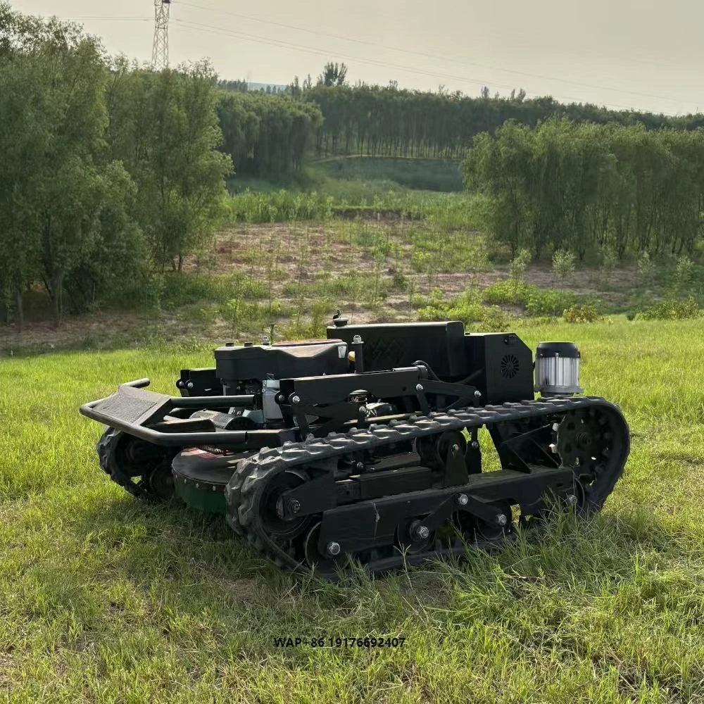 Wireless Remote Control Industrial Robot Lawn Mower Powered Self Propelled Grass Cutting Machine 12kw Power for Farm