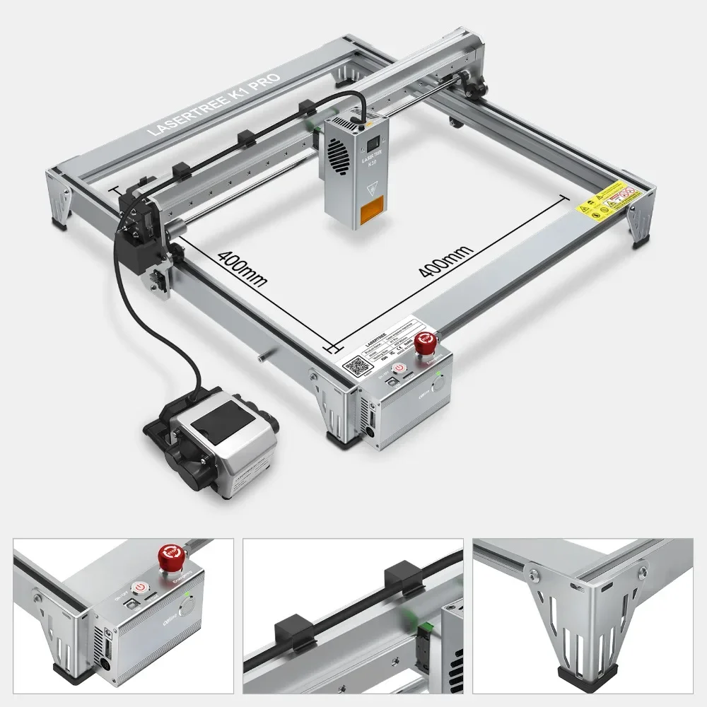 Yyhc pohon LASER K1 PRO 30W daya optik 4040 CNC mesin pemotong Laser pengukir untuk kayu lapis akrilik MDF kulit logam kayu DIY