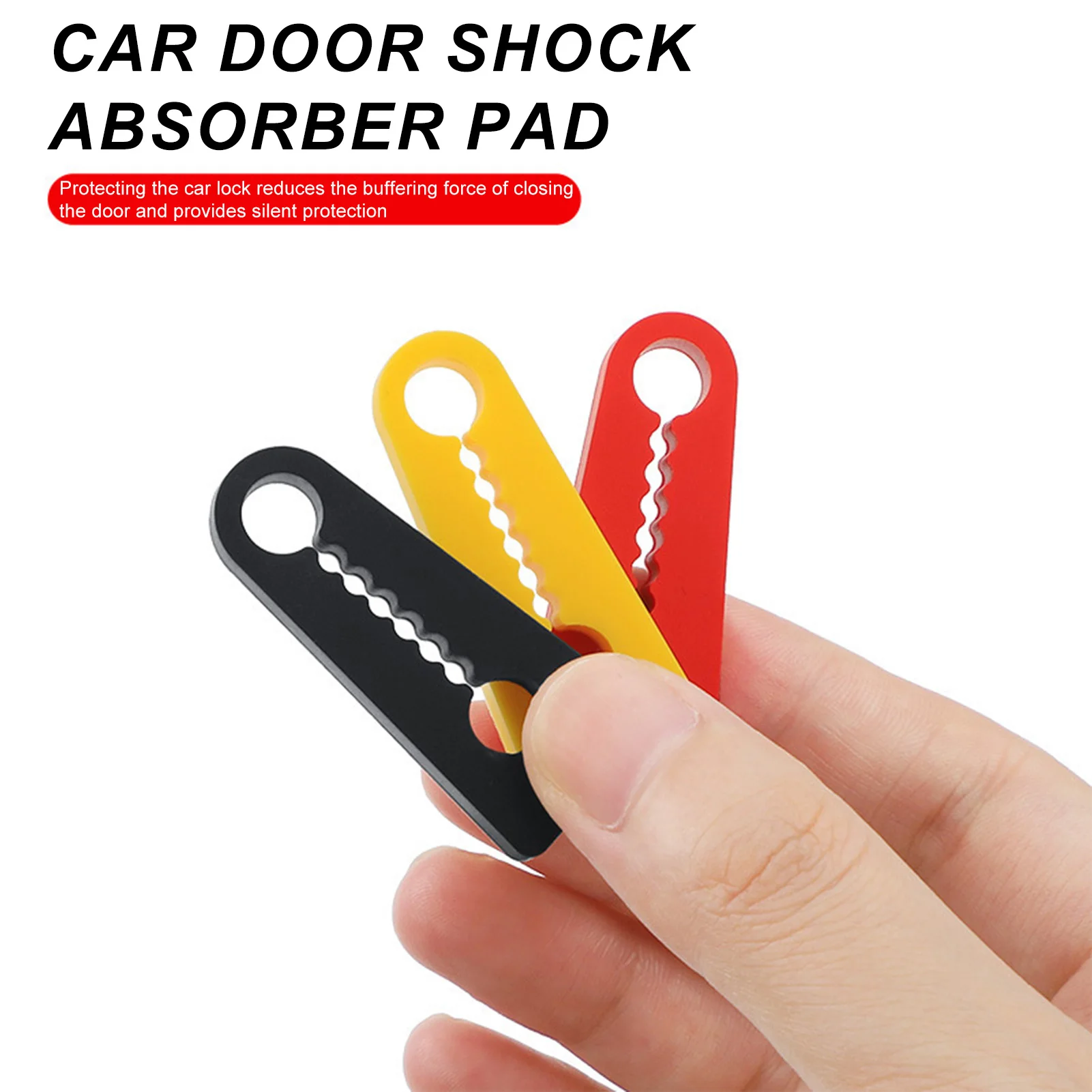 Car Anti Collision Strip Thickened Door Buffer Pad Shock Absorbing Rubber Strip For Car Door Protective Styling Mouldings