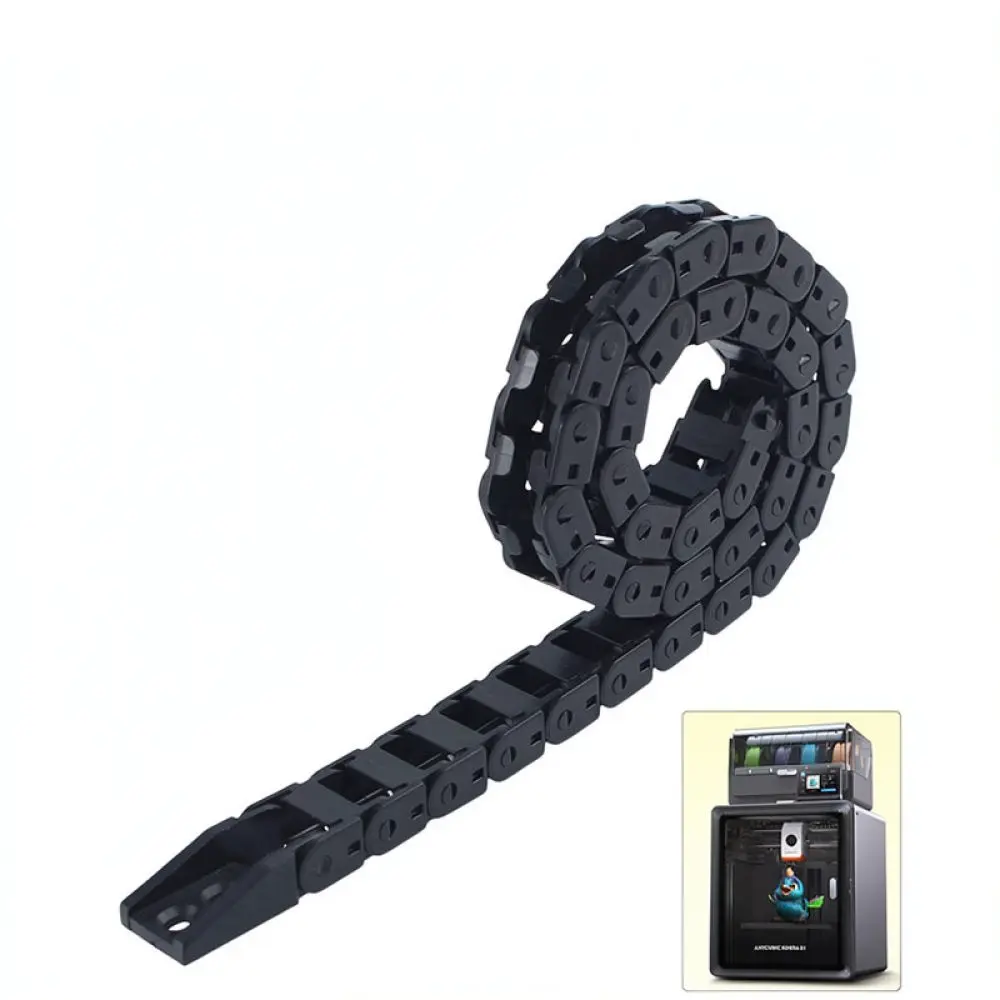 For For Dotbit S1 S1C 3D Printer Drag Chain Cable Carrier Extruder Wire Manager Black Protection Plastic Hardware