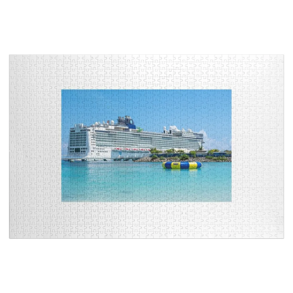

Norwegian (NCL) Epic Cruise Ship in the Caribbean Jigsaw Puzzle Wooden Name Custom Personalized Personalised Toys Puzzle