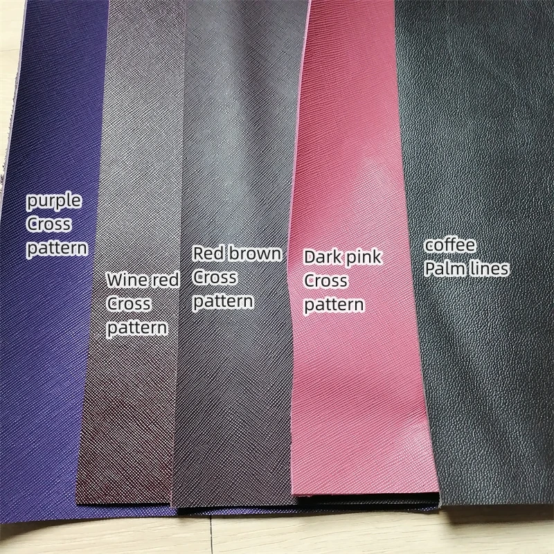 1.1/1.3mm Cross-Patterned Cowhide.Top-Grain Leather.  Genuine Leather Fabric.Handcrafted DIY For Styling Bag.Full Sheet Cutting