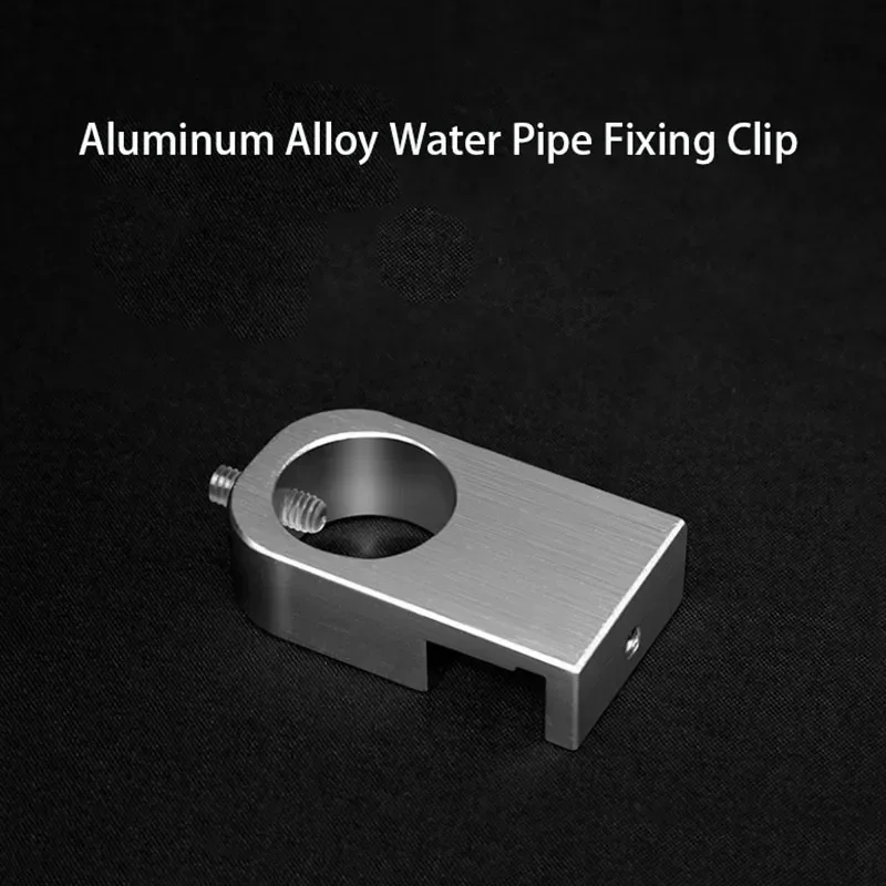 Aluminum Alloy Aquarium Water Tube Holder Water Pipe Hose Mount Bracket for 20mm Pipe Water Tube Fixed Clip Fish Tank Hose Clamp