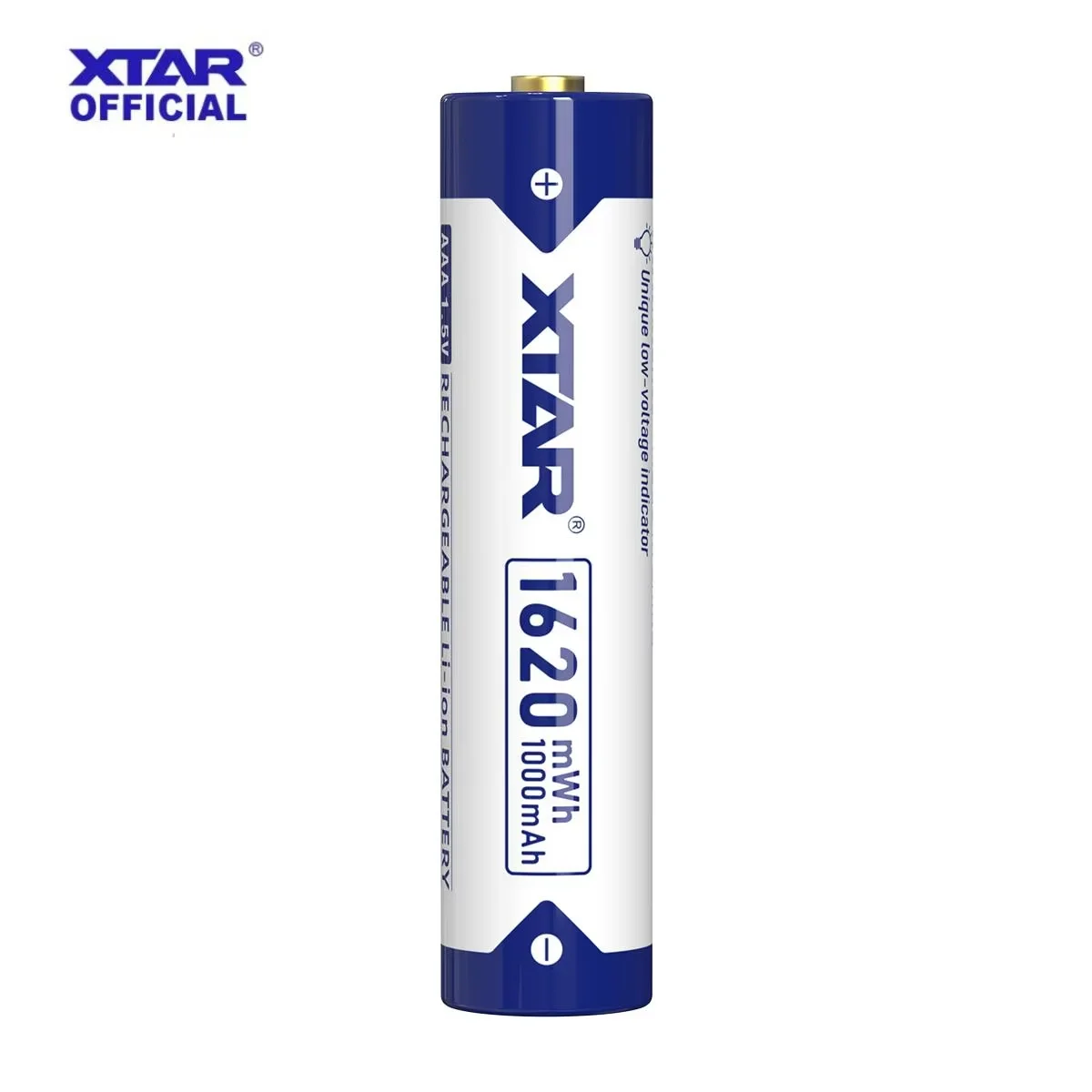 XTAR 1.5V AAA Lithium Battery 1620mWh Fast Charging 1200 Cycles High Capacity Eco-Friendly LED Indicator Long Lifespan