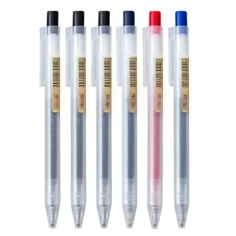 

5/3Pcs/Set 0.5mm Kawaii Gel Pen Black/Red/Blue Ink Japan Color Pen Office School Cute Ballpoint Pen Refills Stationery