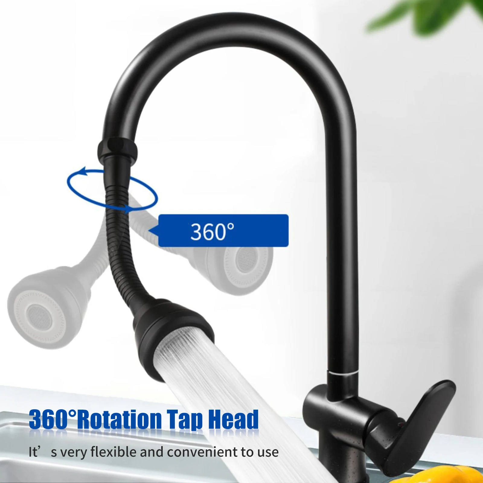 Tête de robinet rotative pour cuisine, rallonge de robinet, pulvérisateur Splash-Verde, 3 modes d'économie d'eau, cuivre noir, Louvain, 360