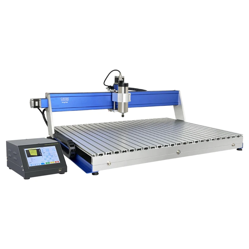 Enrutador CNC de husillo de 60x90CM y 800W, máquina de grabado con pantalla táctil Android, controlador fuera de línea con soporte de regalo,