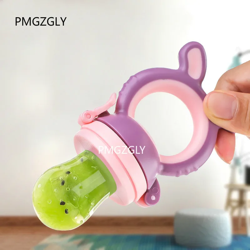 Baby Pacifier Nipple Fruit and Vegetable Le Fruit Consisting Bit Happy Baby Silicone Bit Bag Feeding Utensils Teether Pacifier
