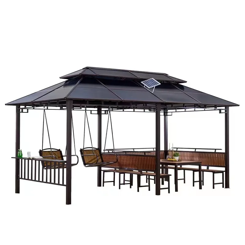 

Garden outdoor preservative wood grape trellis leisure pavilion chalet awning
