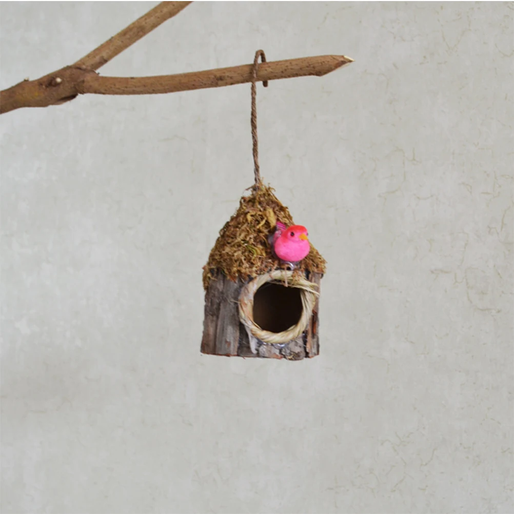 

Hanging Bird House Bird's Nest Decoration Nests for Crafts Decorations Fake Outdoor Ornaments