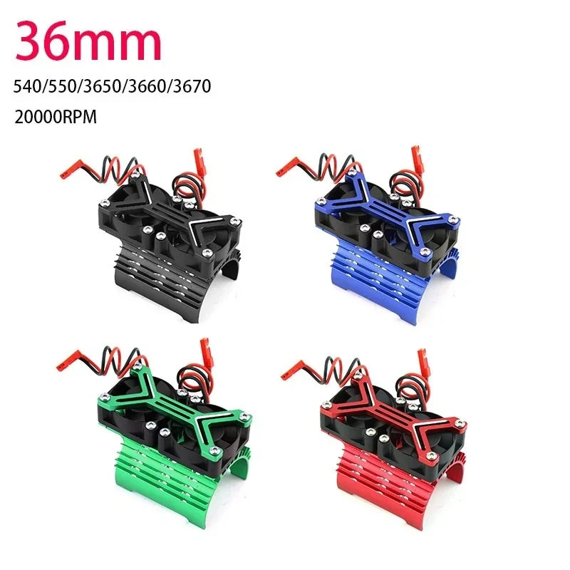Hoge Snelheid Koeling Radiator Fan voor RC Model Auto 540 550 Motor Warmteafvoer Fan voor Vliegtuig Drone 3650 3660 3670