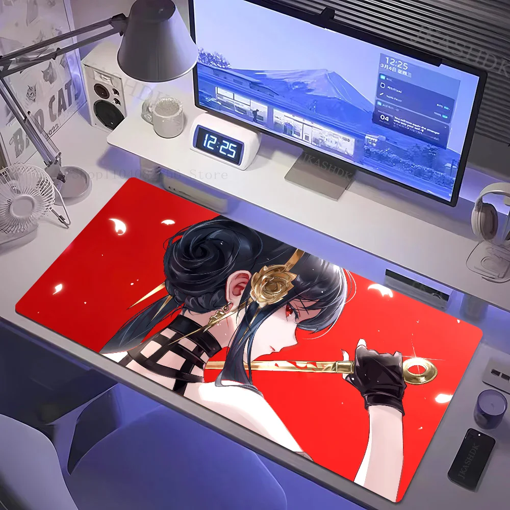 hot anime Yor Forger Spy X Family Mousepad  non-slip suitable for office computers laptops e-sports game desk mats XXL Keyboard