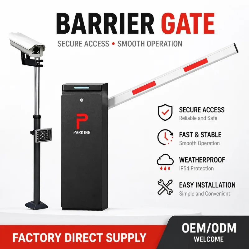 Parking Equipment Automatic Car Park Barrier Gate System Security Straight Boom Barriers Use with License Plate Recognition