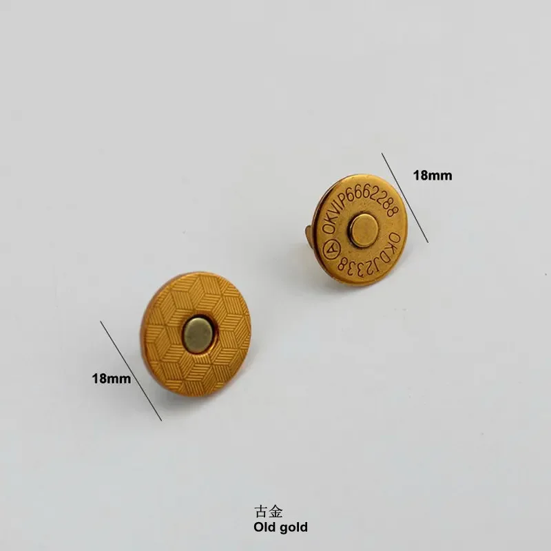 5 مجموعات 100 مجموعات 5 ألوان 18 مللي متر معلقة تصفيح طبق شكل المغناطيسي أزرار خاطفة المشبك السحابة لحقيبة اليد محفظة المحفظة بالجملة