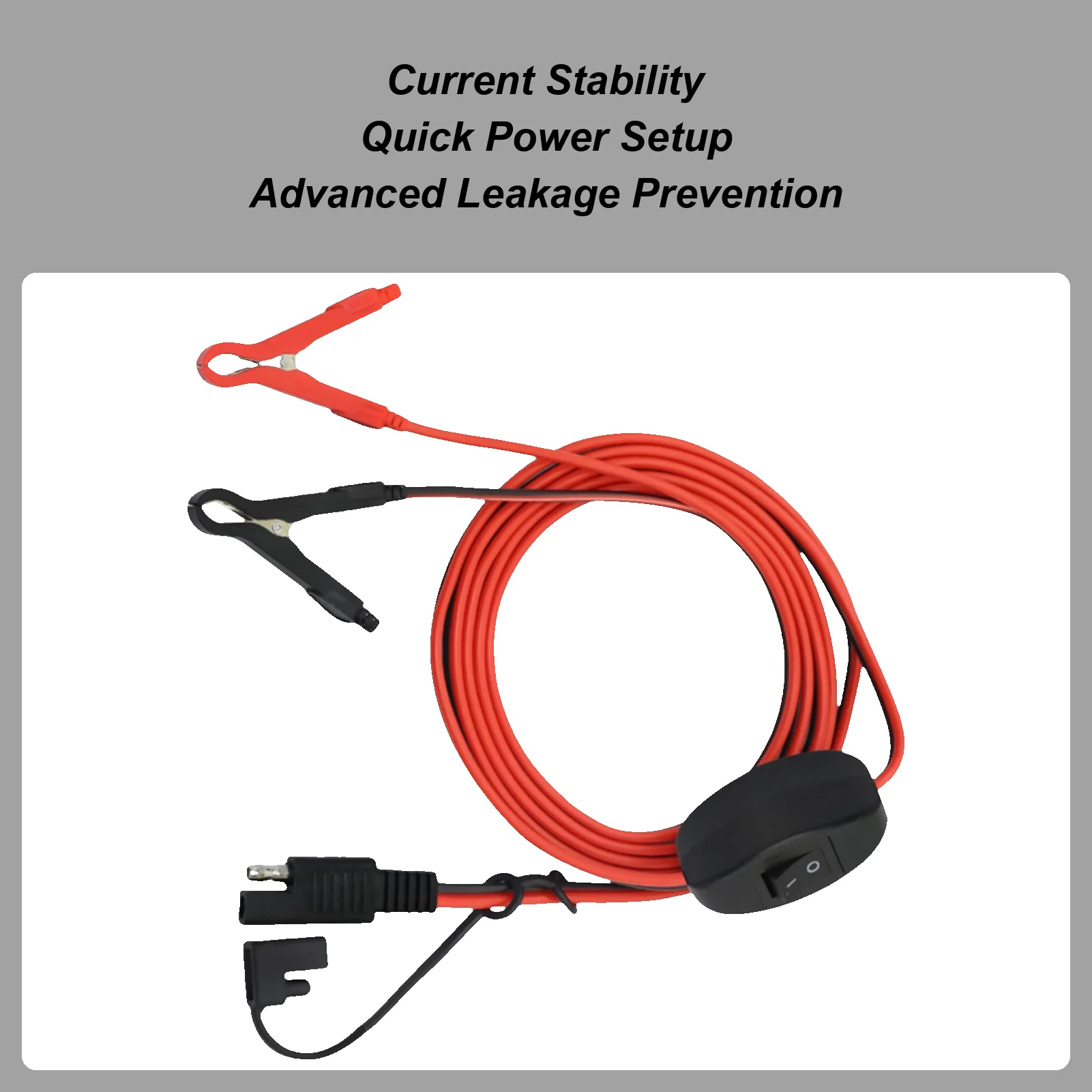 

SAE Cable Motorcycle Battery Charger Cable With Button Quick Connector SAE Adapter For Car Lawn Mower ATV RV Motorcycle Tractor
