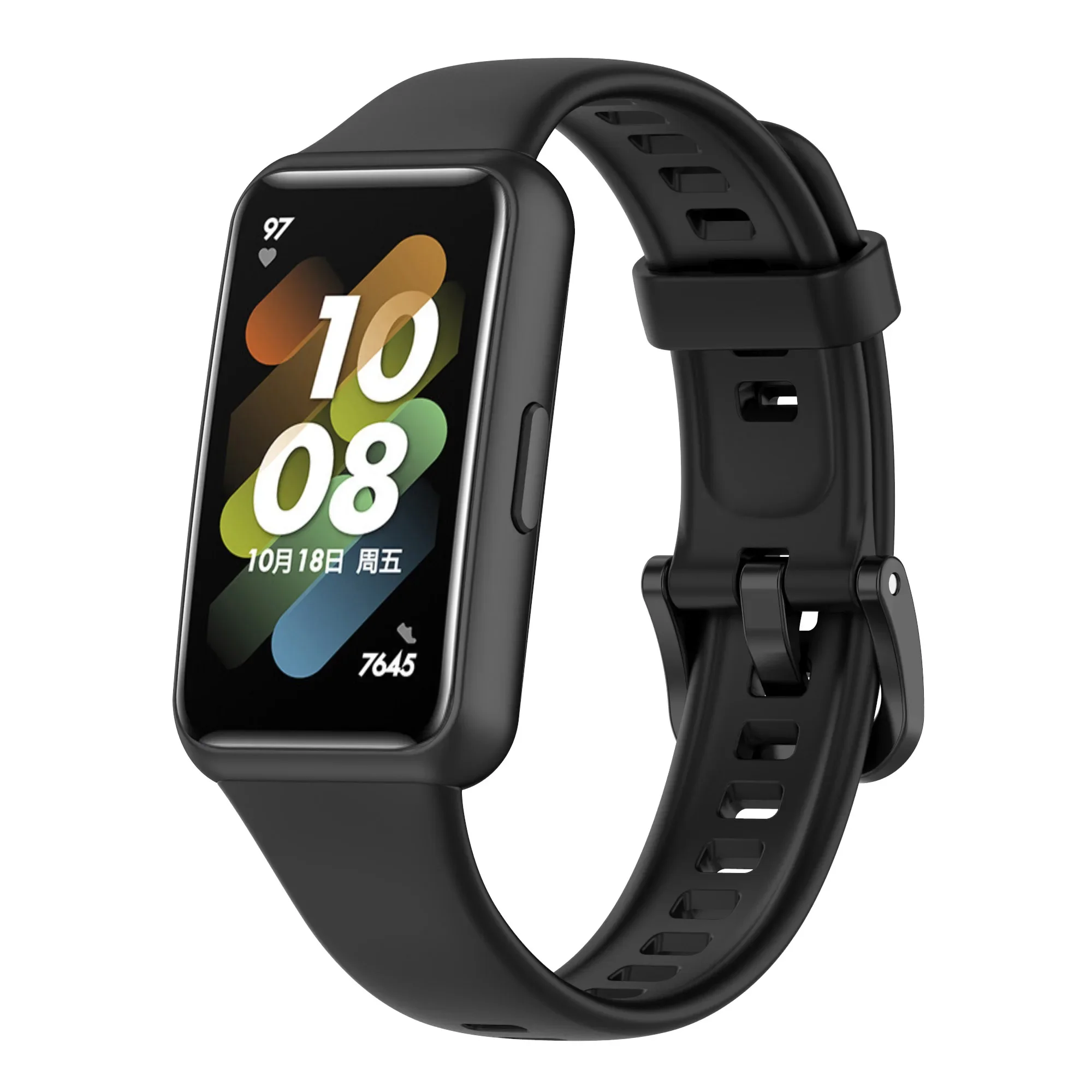 สายนาฬิกาซิลิโคนสำหรับ Huawei band 7สายเดิมสายรัดข้อมืออัจฉริยะสำหรับกีฬาแทนสายรัดข้อมือสำหรับ Huawei band 7 Correa