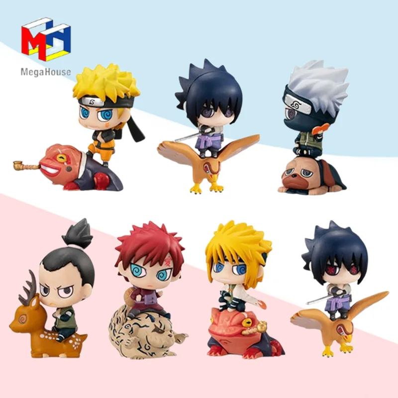 

MegaHouse Original box Chimi mega buddy NARUTO this is kutiyose no jyutsu anime pvc figure model kit finished toy gift for kids