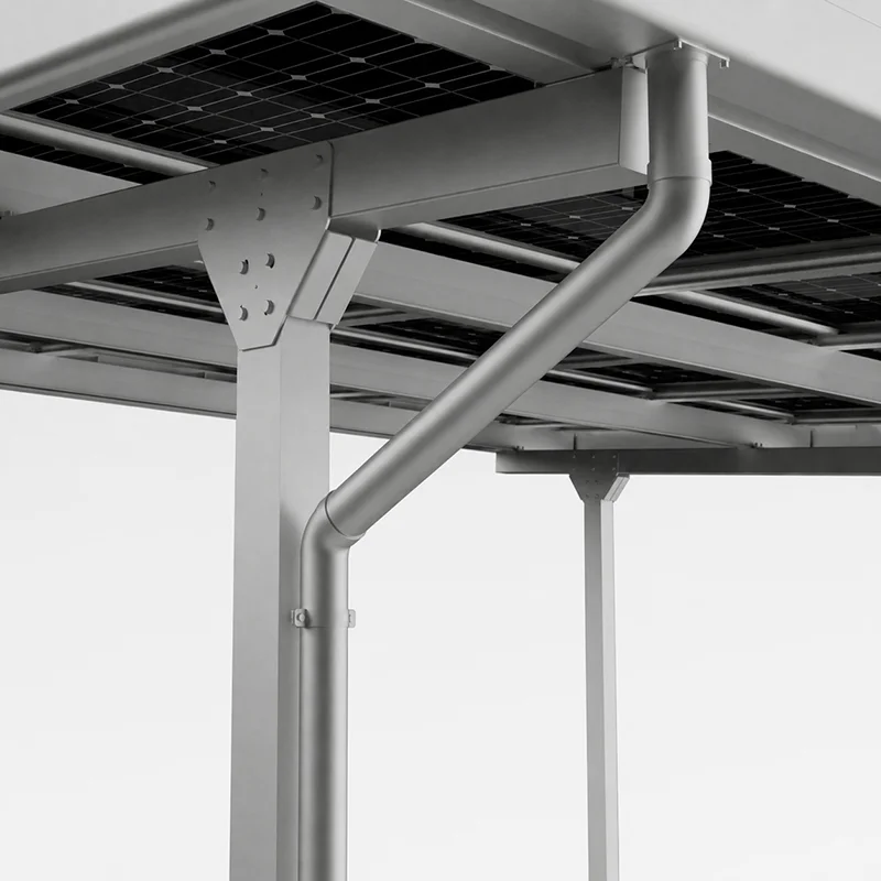 Solar Panel Ground Mounting Carport System Aluminum Frame PV Parking Structure Waterproof Outdoor Solar Canopy Support Kit
