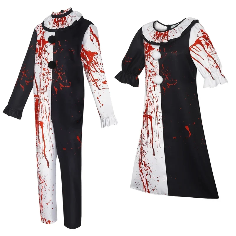 

ABC123Movie Art clown Cosplay Costume Jumpsuit Women Halloween Carnival Party Dress5,j'8.k/4\