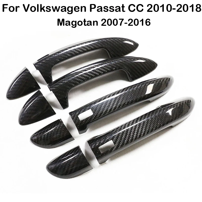 

Upgrade Real Carbon Fiber For VW PASSAT CC 2010-2018 Magotan 2007-2016 Car Exterior Door Handle Covers Trim Catch Cap Stickers