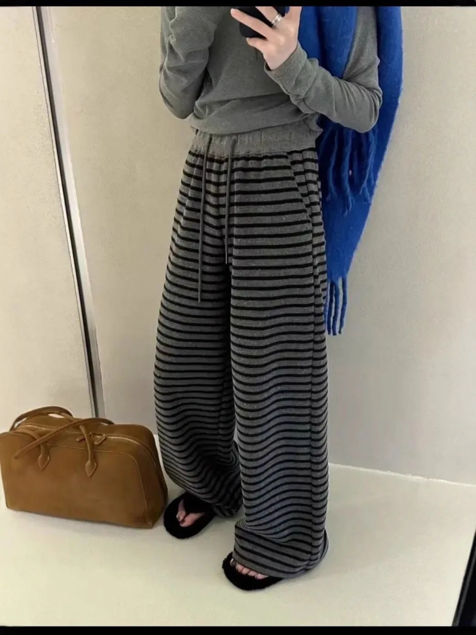 

Широкие брюки для йоги, женские весенние брюки с завязками, Femininas, удобные складки, каваи, на шнуровке, для колледжа, милые, эластичные, молодежные, простые