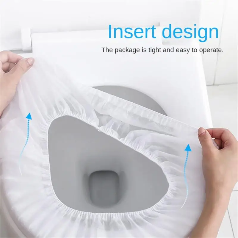 1~8PCS Maternity Portable Toilet Seat Cover Waterproof Convenient Home Hygienic Disposable Easy To Use Travel Non-woven Cloth