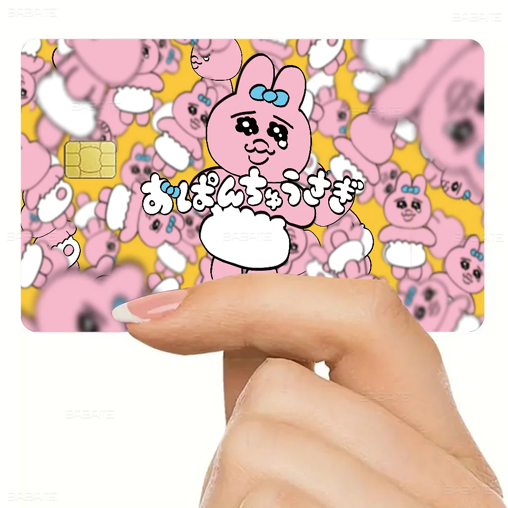 O-Opanchu U-Usagi Cartoon Anime Cartoon Sticker Film Skin For Credit Card Debit Bank Bus Card