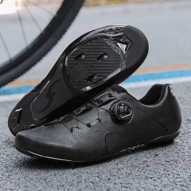 2025 new road bike lock shoes hard sole breathable professional racing bike shoes unlocked riding shoes