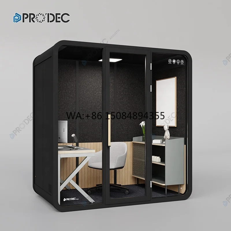 Multifunction Soundproof Office Phone Booth Portable Acoustic Meeting Pod Home Office Pod