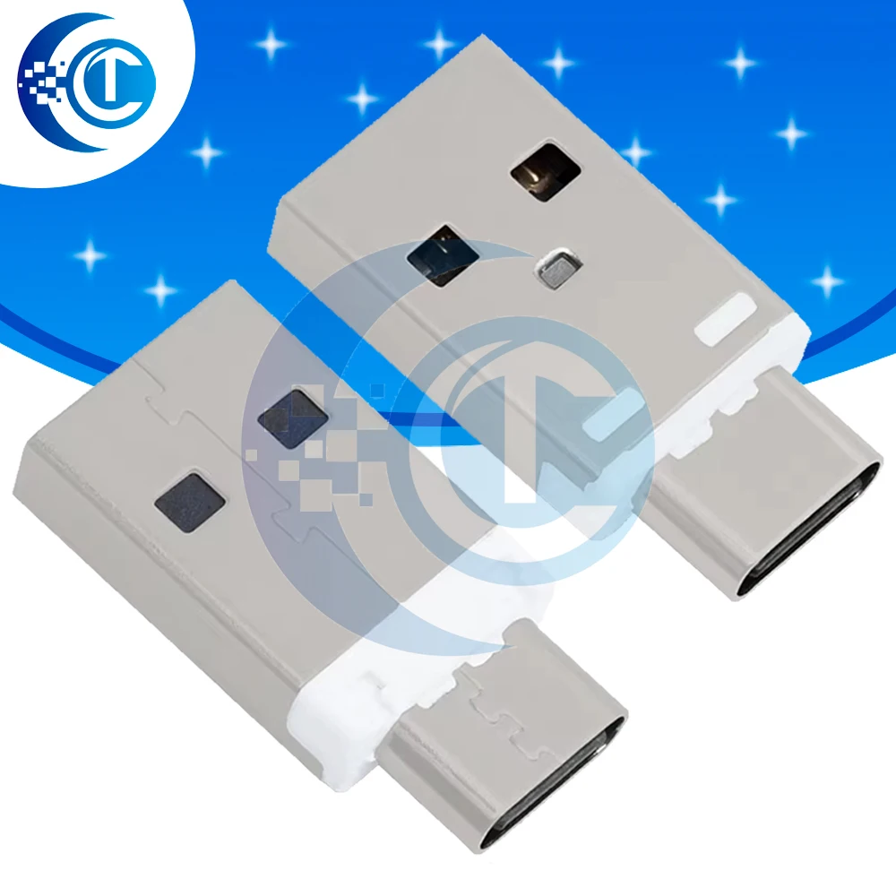 QC4.0/QC3.0/PD 5A Fast Charging Adapter - Mini USB 3.1 Type-A to Type-C Converter for Mobile Chargers