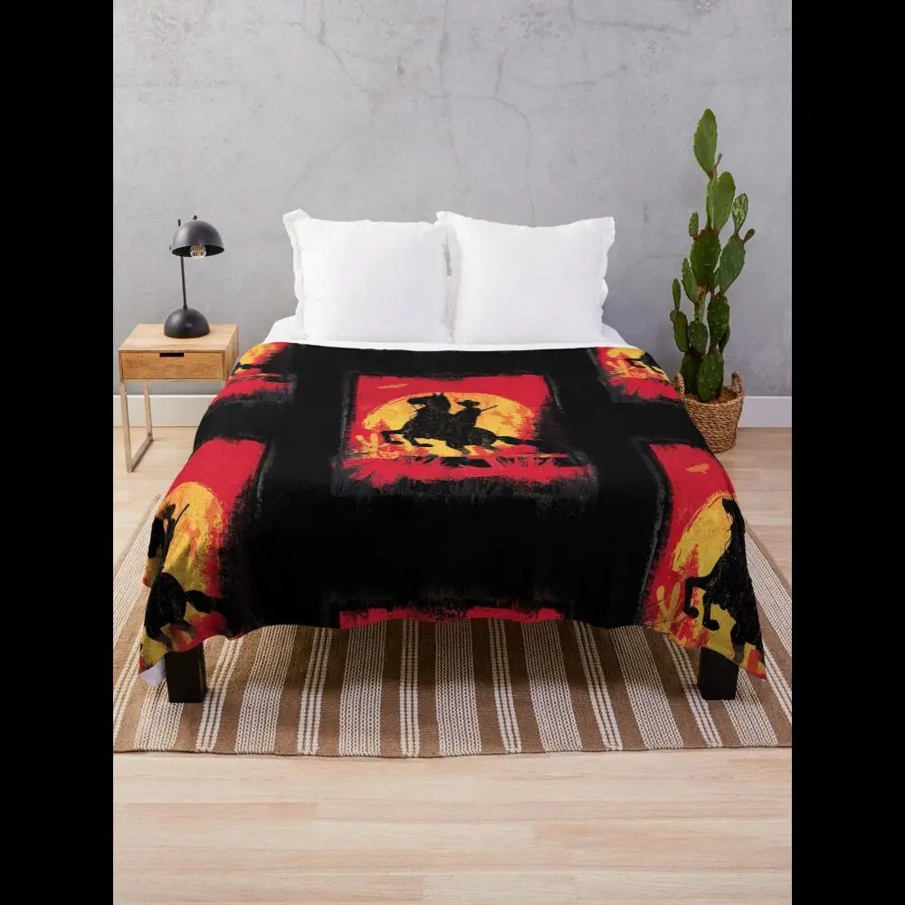 

RDR Sunset Throw Blanket Soft Cozy Plush Blanket for Sofa Bed Couch Perfect for Home Travel Gift Lightweight Warm