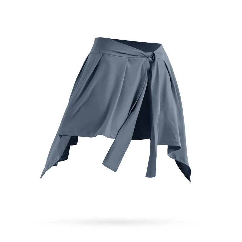 Falda de Yoga deportiva para mujer, Falda corta de vendaje de una pieza, toalla de cobertura de cadera, pantalón de baile de Ballet, vestido de