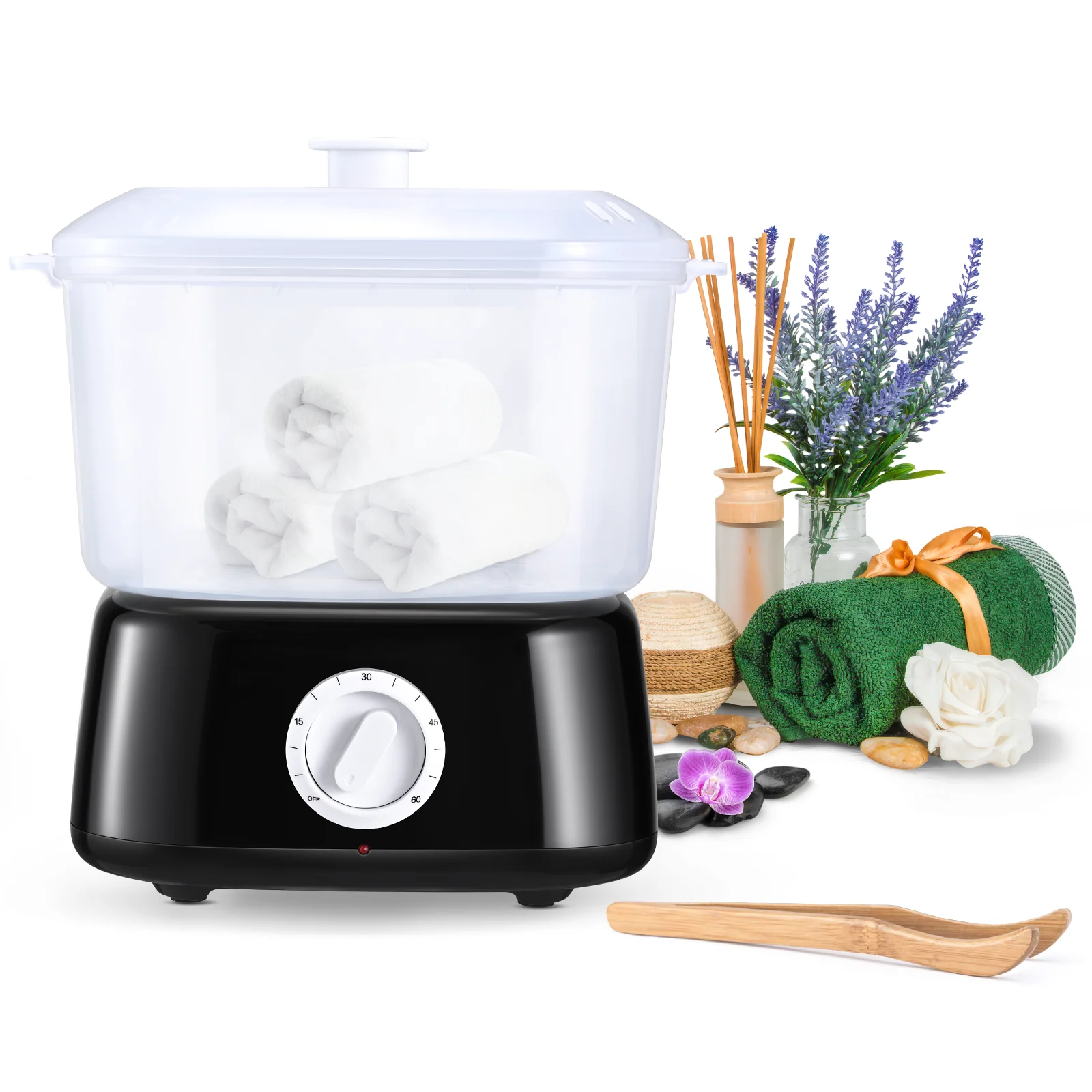 Elektrische Warme Handdoek Warmer Stoomboot Snelle Verwarming 202 ° F Handdoek Kachel Salon Desinfectie Spa Tool Kapper Thuisgebruik 220V Eu Plug - afbeelding 2