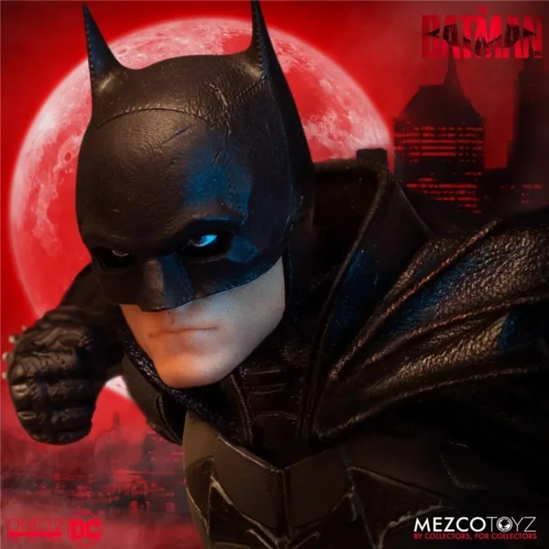 Authentic Spot Mezco New Batman 2022 Robert Pattinson 1/12 Doll Mobile Model Toy Gift Movie Anime Multiverse Collection