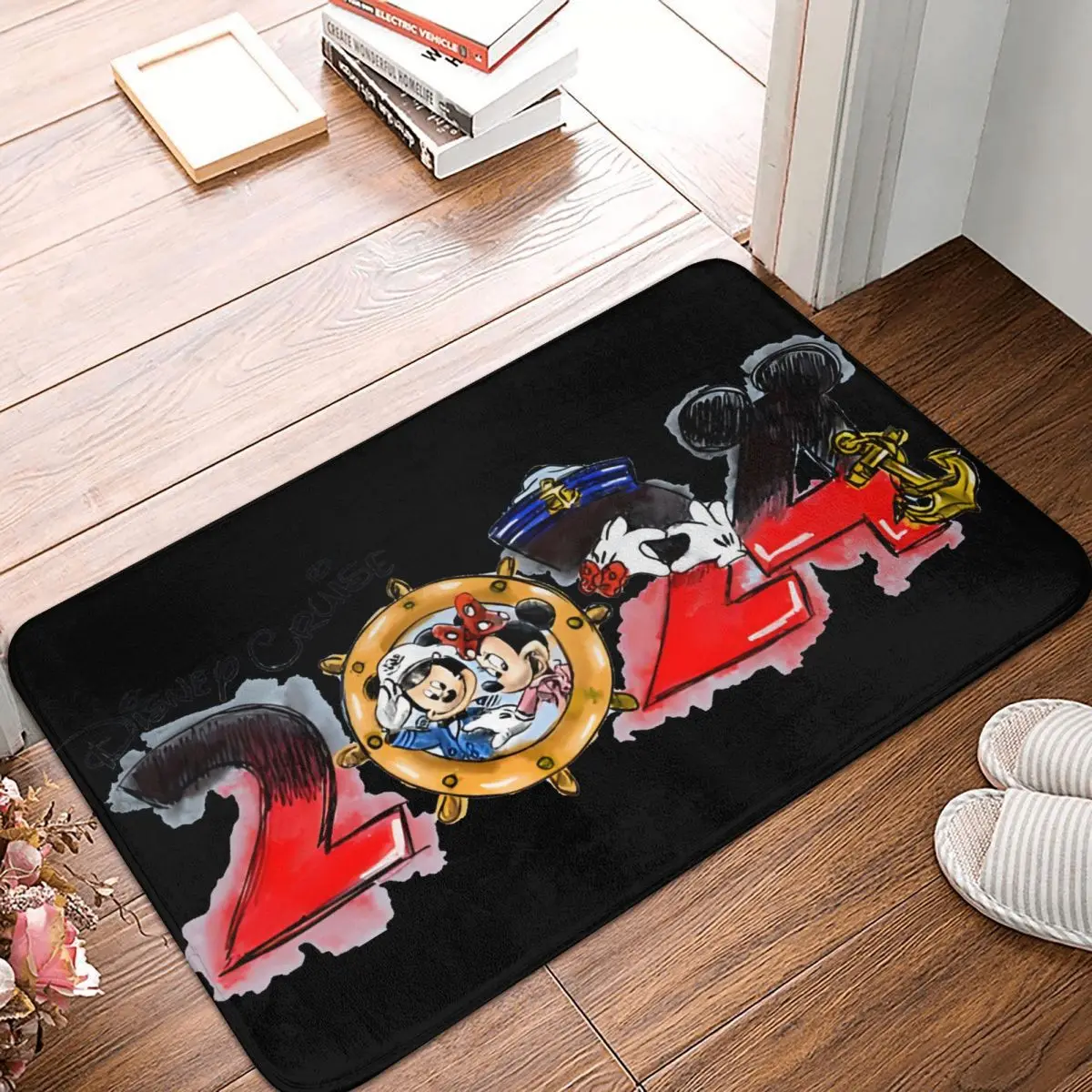 Dsney Cruise Line Non-slip Doormat Bath Mat 2024 Family Cruise Hallway Carpet Entrance Door Rug Indoor Decor