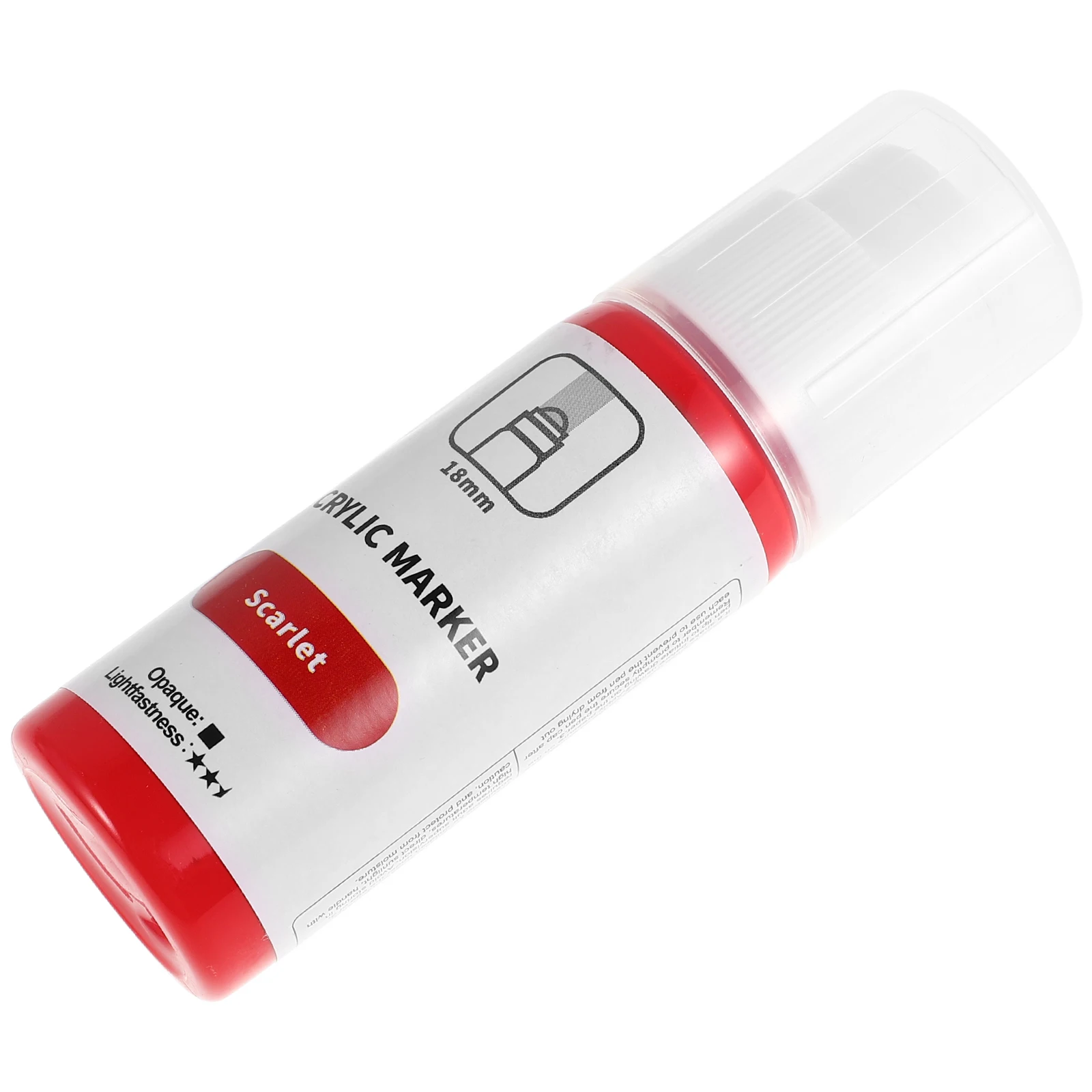 

High Brightness Waterproof Acrylic Paint Markers Round Tip Canvas Poster Sign Stone Tagging Tool Red Permanent